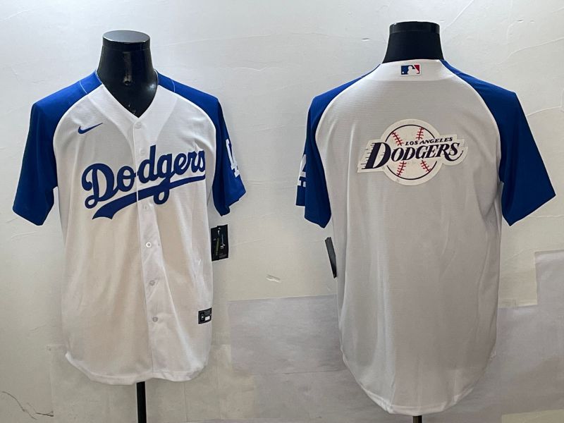 Men Los Angeles Dodgers Blank White blue Game 2025 Nike MLB Jersey style 32->los angeles dodgers->MLB Jersey